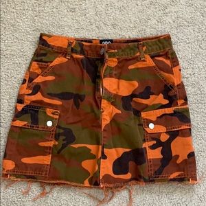 BDG Camo Jean skirt.